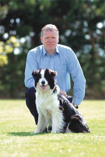 Geoff Bowers with dog Kylie